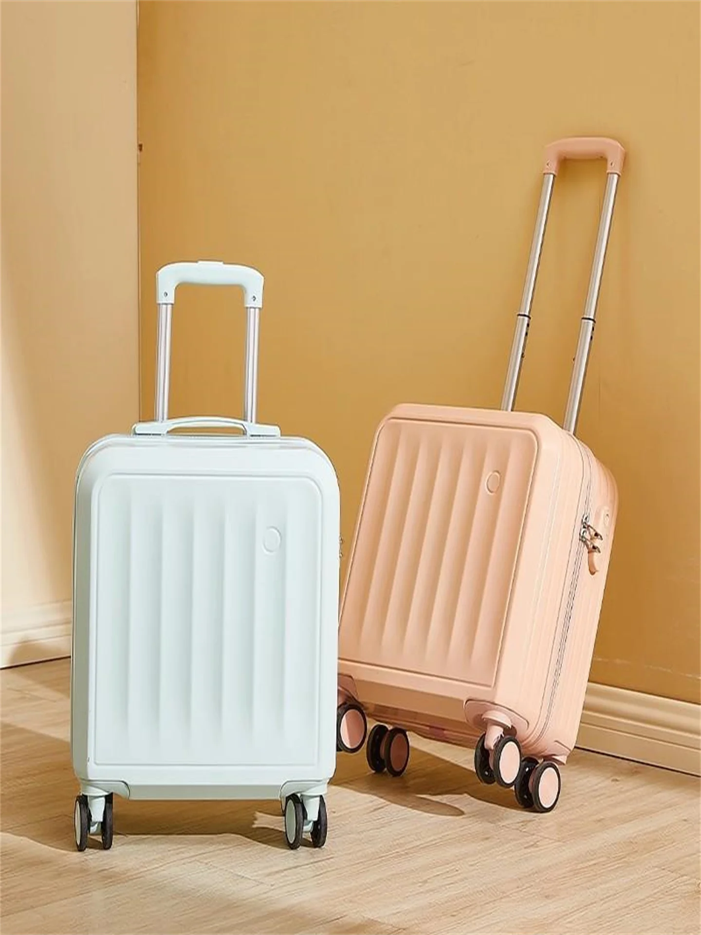 Maleta de mano pequeña de 20 pulgadas, caja ligera con contraseña para hombres y mujeres, sin tarifa barata, viaje informal, Material ABS + PC