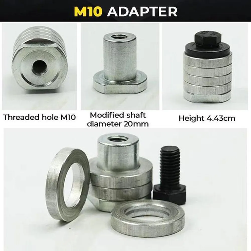 1/2Pcs M14 M10 Angle Grinder Adapter Grooving Machine Adapter Conversion Kit Flange Metal Lock Nuts Slotting 125 150 Type