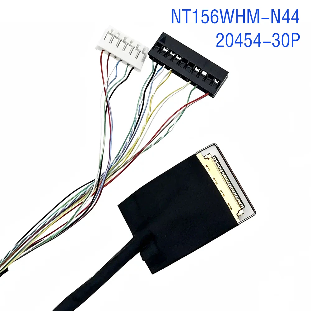 EDP Cable 30 Pin I-PEX20454-30P with Backlight Terminal 0.5MM Spacing for NT156WHM-N44