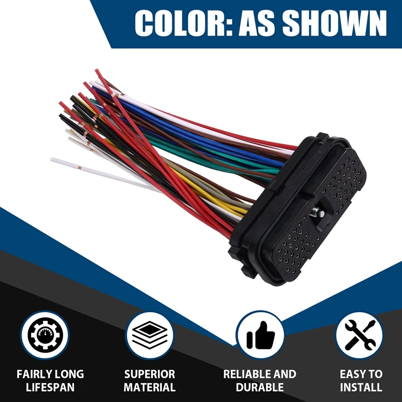 Super Sale 153-2630 for CAT E320D E329D E336D Excavator Computer Board Plug 54 Pin Controller Connector