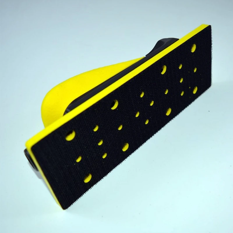 PU Foam Vacuum Hand Sanding Block Dust-free Multi Hole Hook and Loop for Metal Polishing Household Clean Car Maintenance
