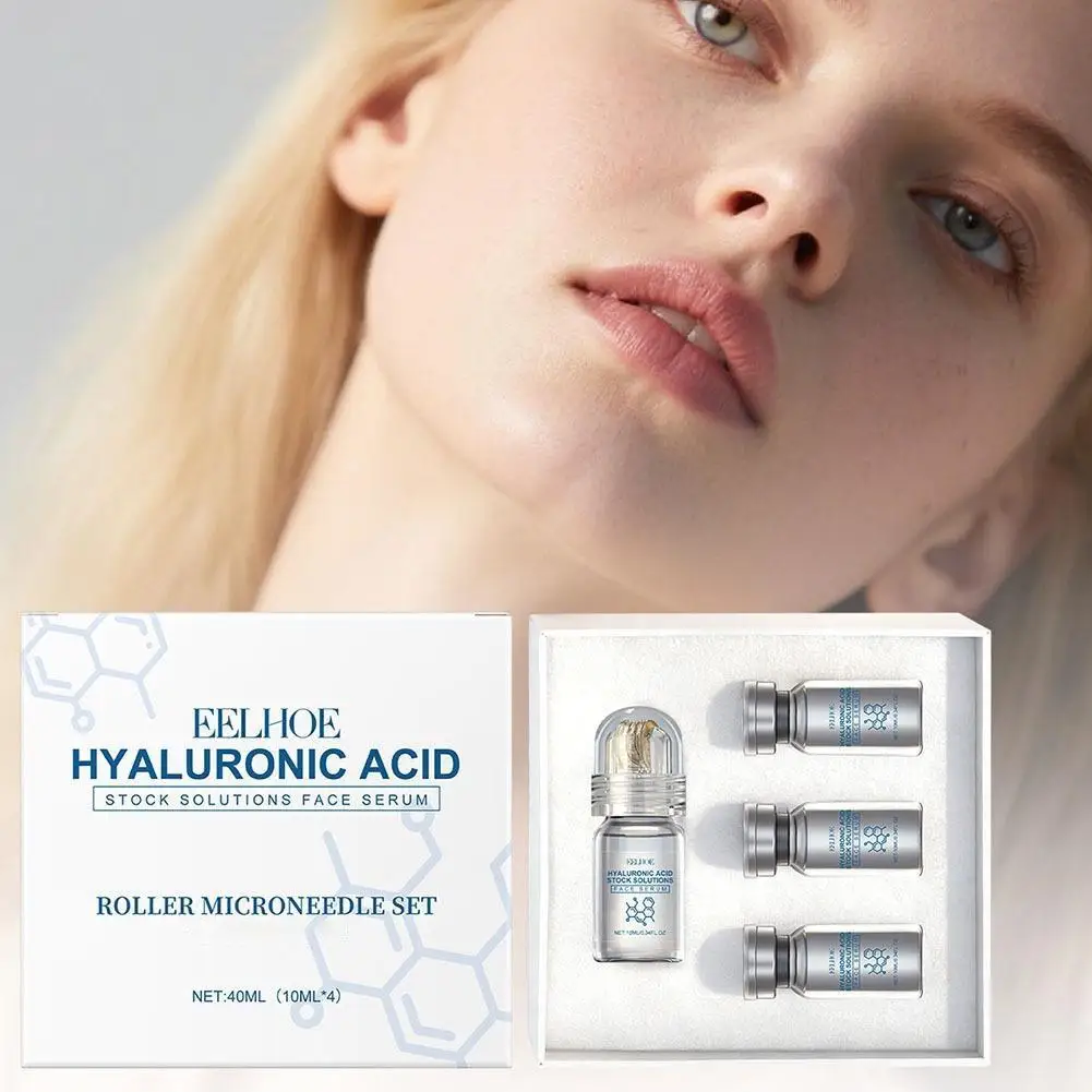 

Набор для ухода за кожей: роллер с микроиглами 0,25 мм и сыворотка с ниацинамидом и гиалуроновой кислотой для выравнивания тона, увлажнения и осветления кожи на каждый день