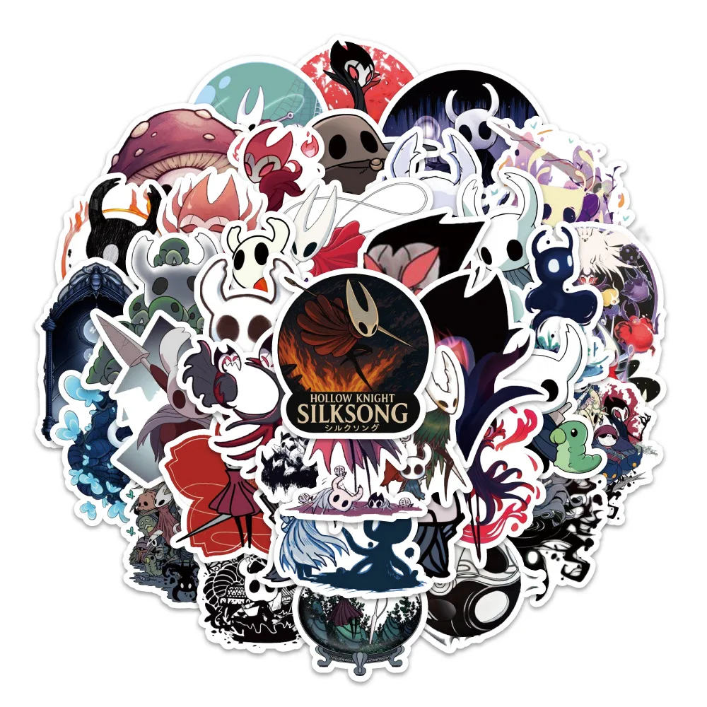 

54PCS New Hollow Knight Adventure Game Stickers DIY Gift Kids Toy Decal for Laptop Phone Scrapbook Luggage Cup Fridge Decor