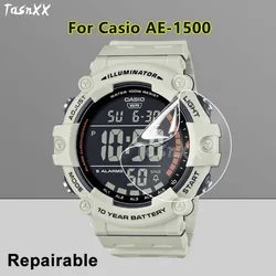 Ultra Clear Slim Screen Protector For Casio AE-1500WH WHX SmartWatch Anti Scratch Soft TPU Repairable Hydrogel Film -Not Glass