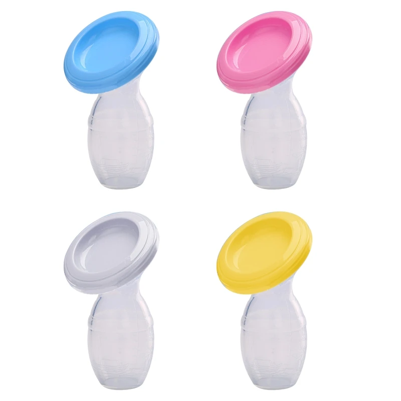 

Manual Breast Silicone Anti Spills Breastpump Breastmilk Collector Cup for Newborn Baby Girls Boys Breastfeeding