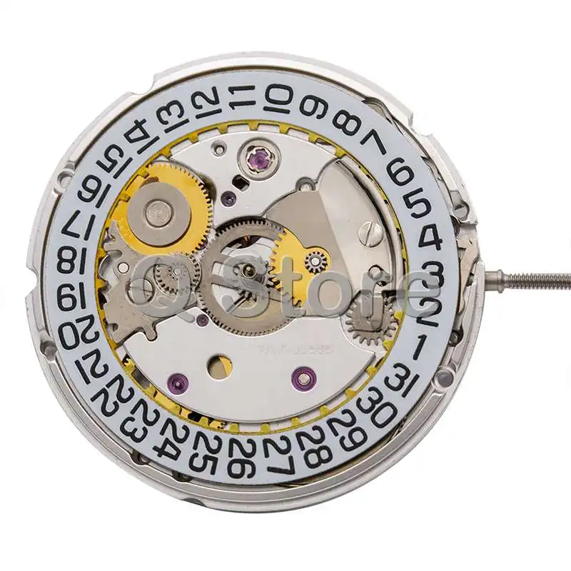 Genuine Brand New H.KPT5000 Movement White/Black Calendar Top Clone 2824-2 High Precision 25 Jewels