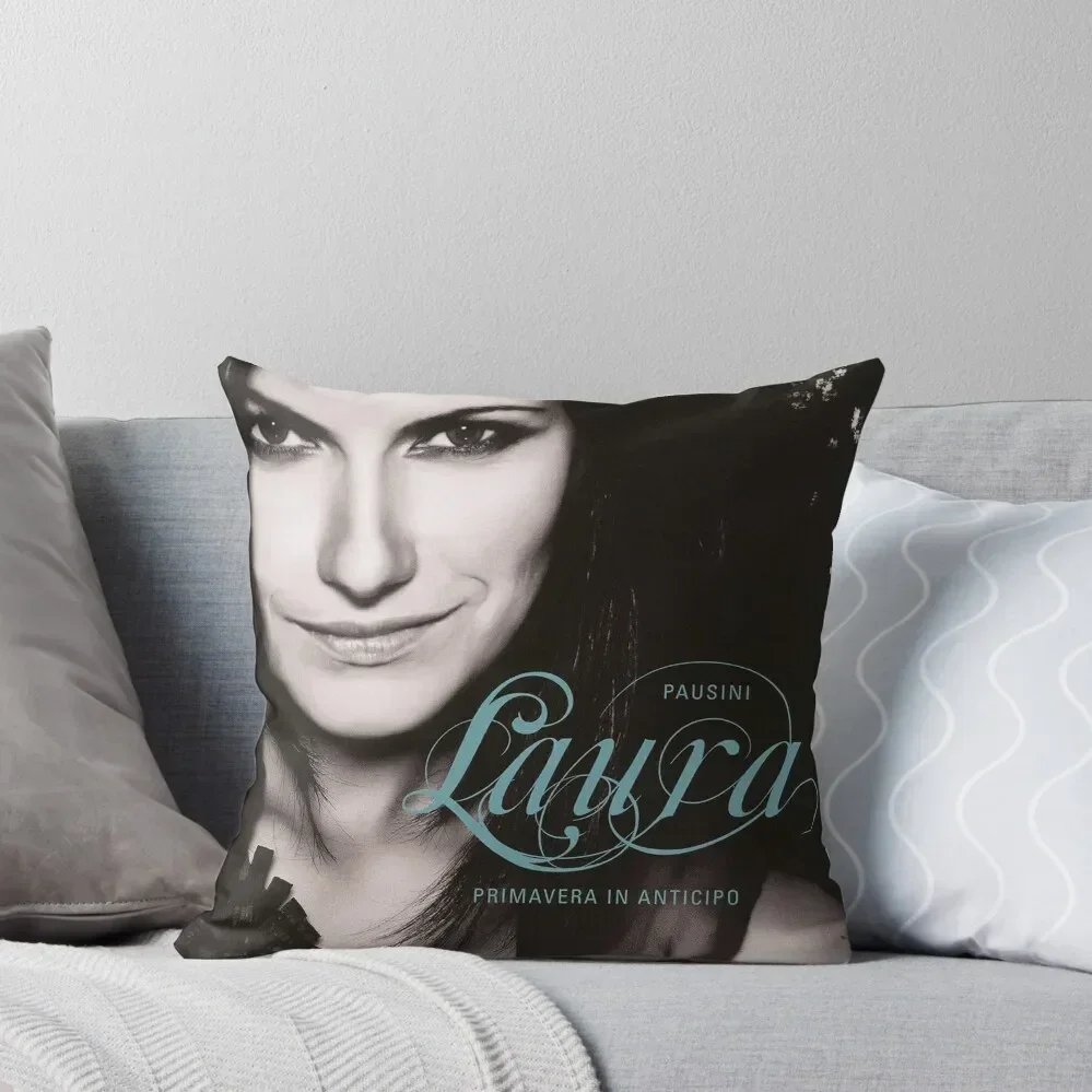 Laura Pausini primavera in anticipo Throw Pillow Anime Christmas Pillows anime girl Christmas Pillow pillow