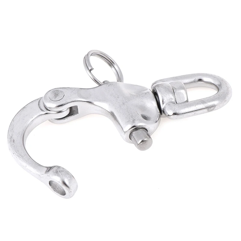 Stainless Steel Quick Release Boat Chain Shackle Swivel Snap Hook 70mm