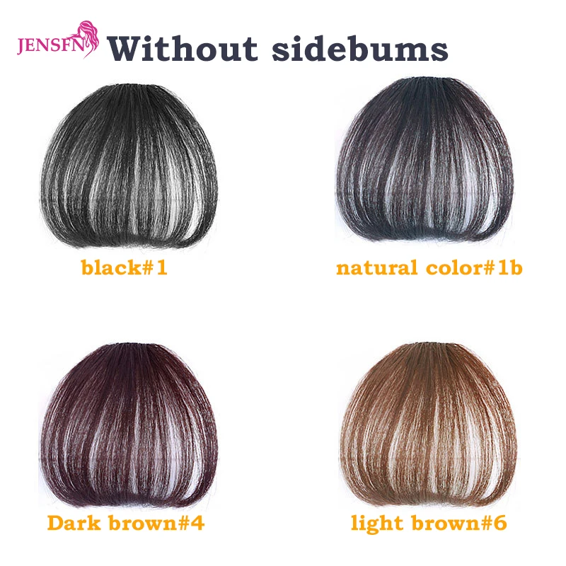 Air Bangs  Human Hair Styling Tools Hair Clip-In Extension Hair Fake Fringe Natural False Hairpiece Women Clip In Bangs - Image 4