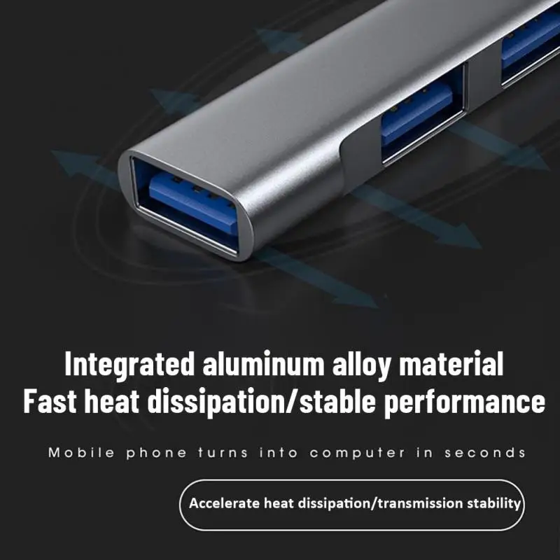 Hub 4 Port USB Multi Splitter Adapter otg Typ C USB Netzteil für MacBook PC Laptop Computer Zubehör