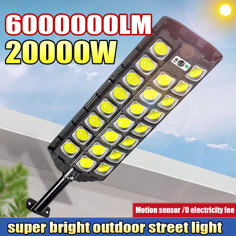 

6000000lm 1089COB Super Bright Solar Lamp Outdoor Motion Sensor Solar Light Powerful LED Street Lamp Country House Wall Lights