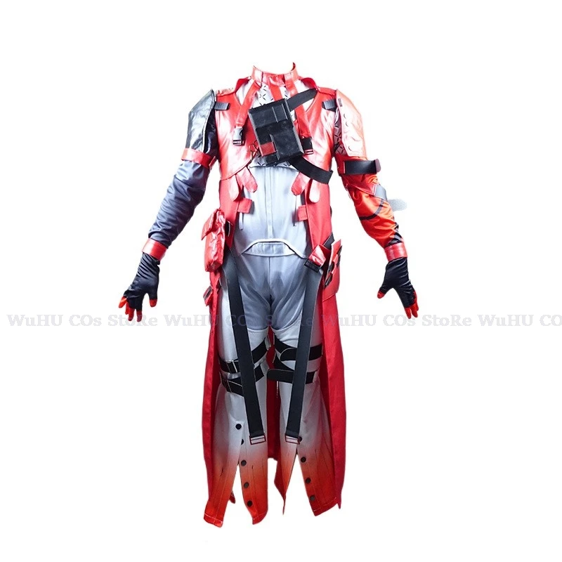 Gioco Wuthering Waves Cosplay Scar Costume Cosplay cicatrice parrucca uomo Set completo orecchini cicatrice donna uomo Halloween Party Roleplay Costume