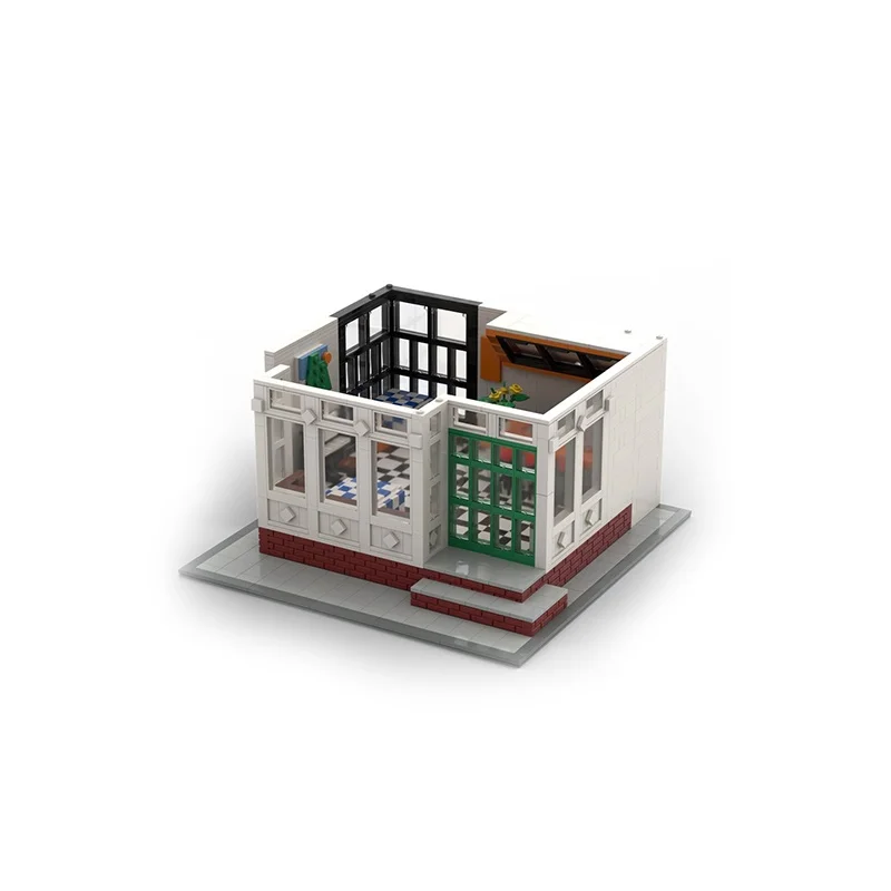1581 قطعة MOC مقهى وحدات نموذج اللبنات العمارة تجميع لتقوم بها بنفسك اللعب التعليم الإبداعي هدايا عيد الميلاد للأطفال #2