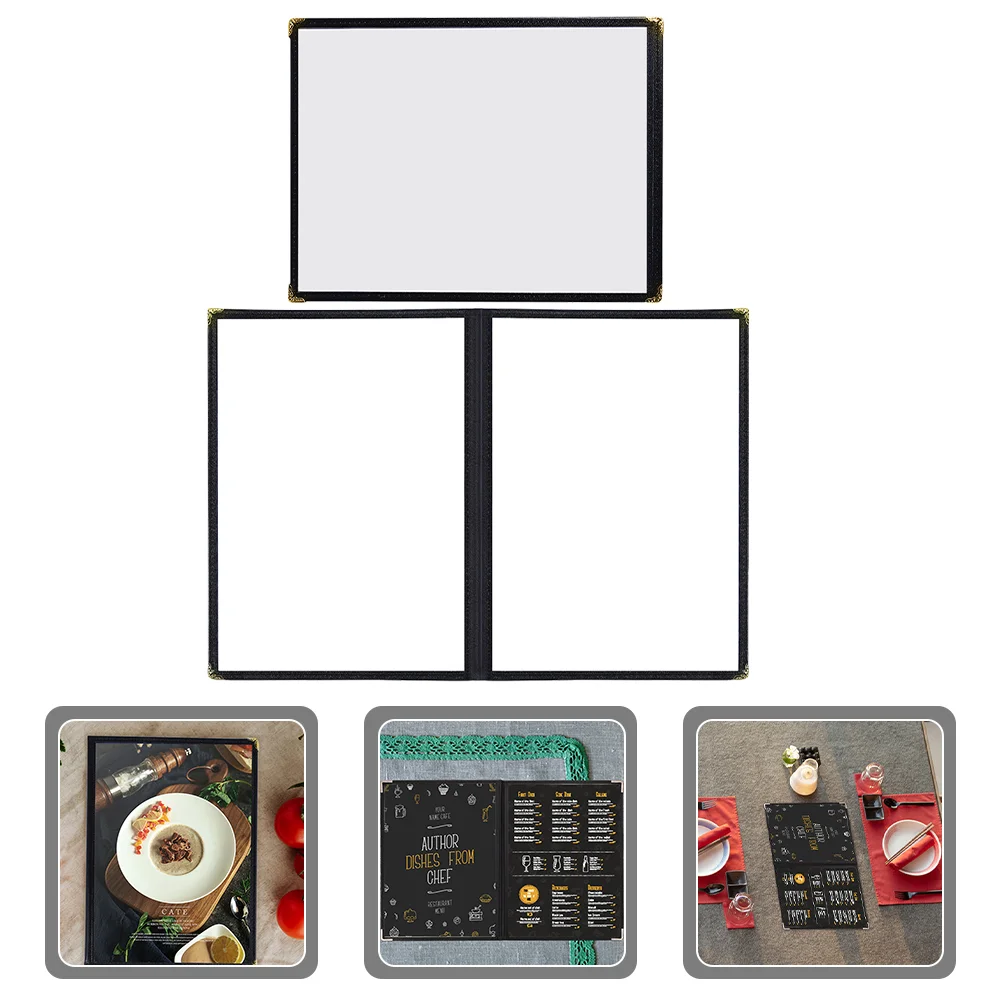 Imagem -03 - Pasta de Receita de Fichário para Restaurante Livro Looseleaf Menu de Cozinha Capas Claras Personal Planner Suprimentos de Pvc Requintado Pcs