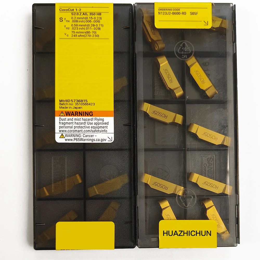 

HUAZHICHUN N123J2-0600-RO 1105 CNC Carbide Inserts for Turning Cutting Tools