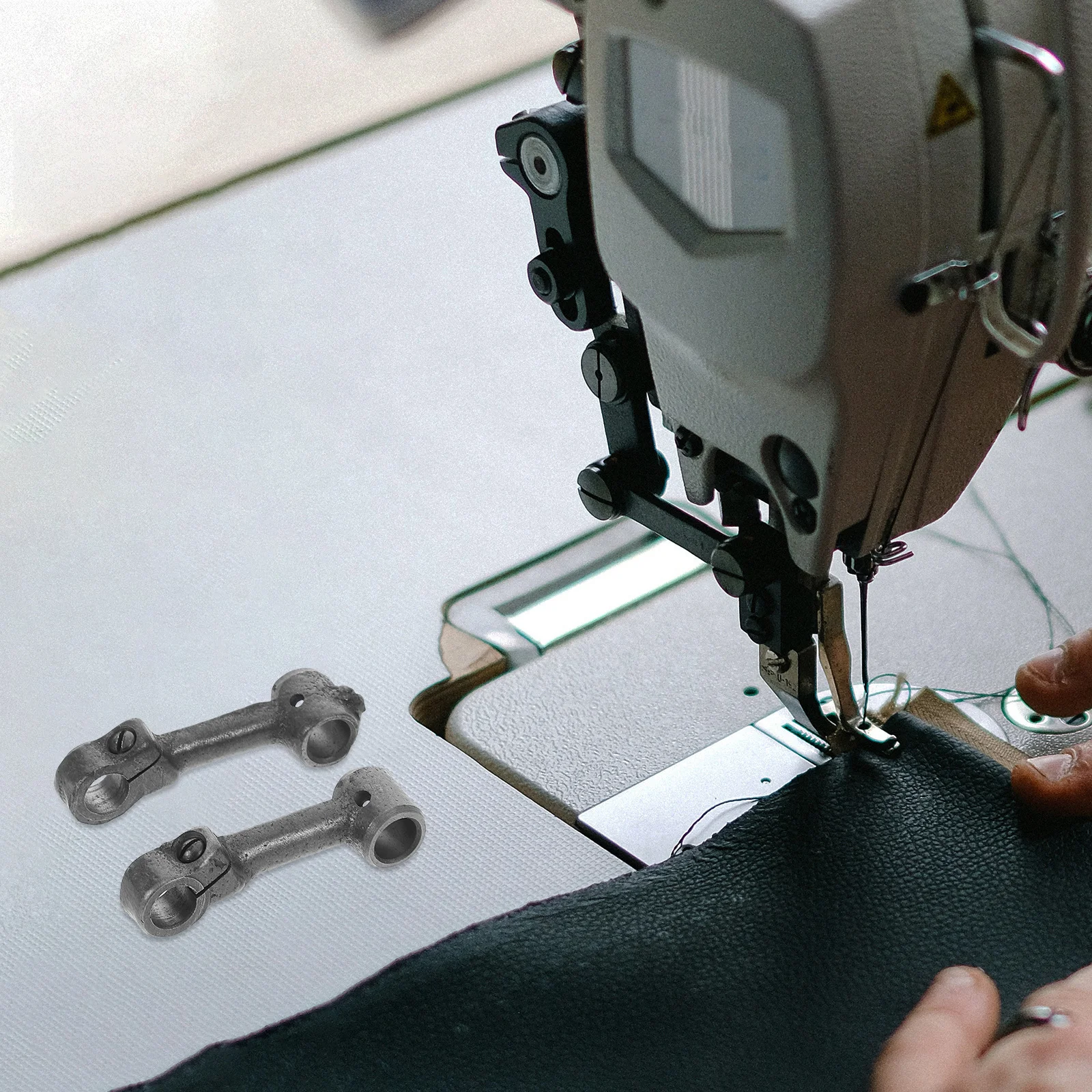 2 قطعة ماكينة خياطة دواسة القدم الربط استبدال المعادن ربط قضيب دائم الدواسة إصلاح جزء متوافق مع مختلف #6