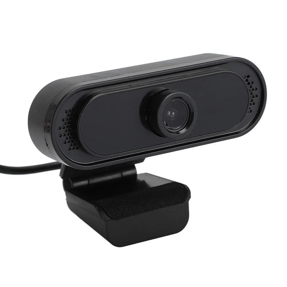 1080P HD 30FPS Webcam with Noise Reduction Microphone Manual Focus Foldable Clip Mount USB Web Camera HD Webcam for Conferencing