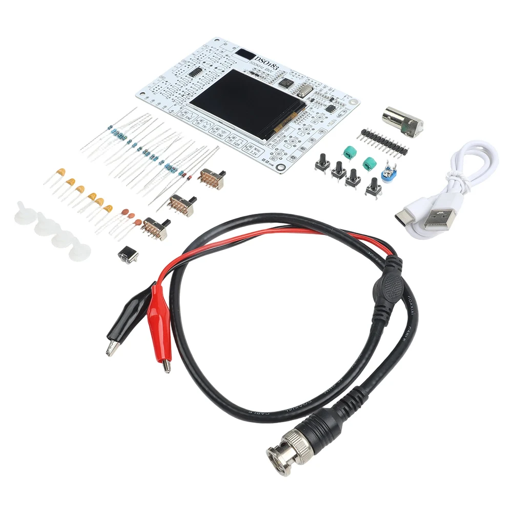 DSO183 500kHz Digital Oscilloscope Kit 1.5Msps Sampling Rate With Signal Generator For Electronics DIY Training And Development