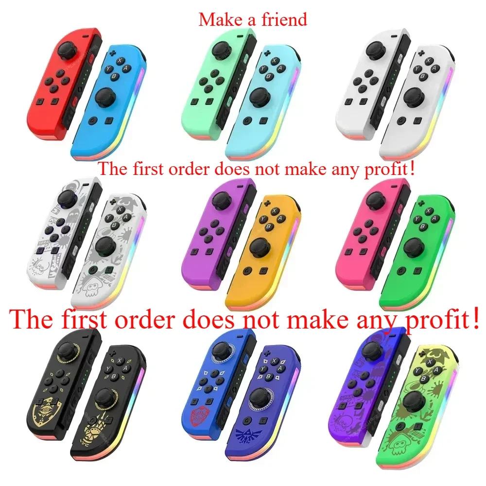 1 Pair Wireless Gamepad Switch Joy-Con (L/R) Controllers for  Switch Gamepad with Straps Controller L&R Sensor Joypad