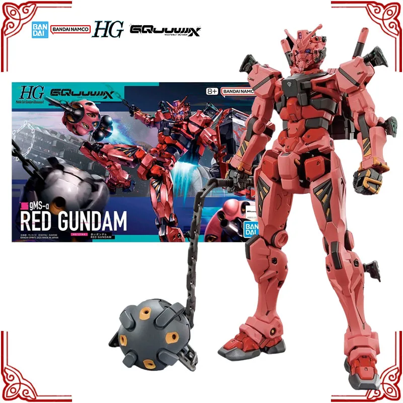 

In Stock Genuine Bandai Gundam Model Kit HG 1/144 gMS-α Red Gundam Anime Action Figure Collection Assembly Model Boys Toys Gifts