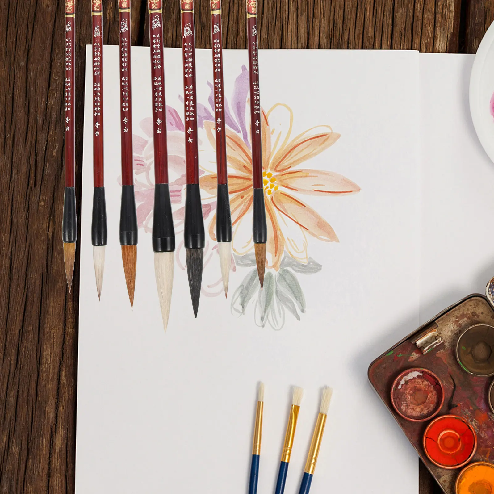 

Paint Brushes Writing Portable Practicing Painting Brush Travel Chinese Draw Pen Home Supplies Art
