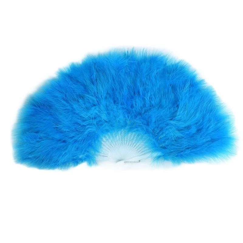 

Elegant Folding Feathered Fan for Holiday Carnival Event Party Decorations