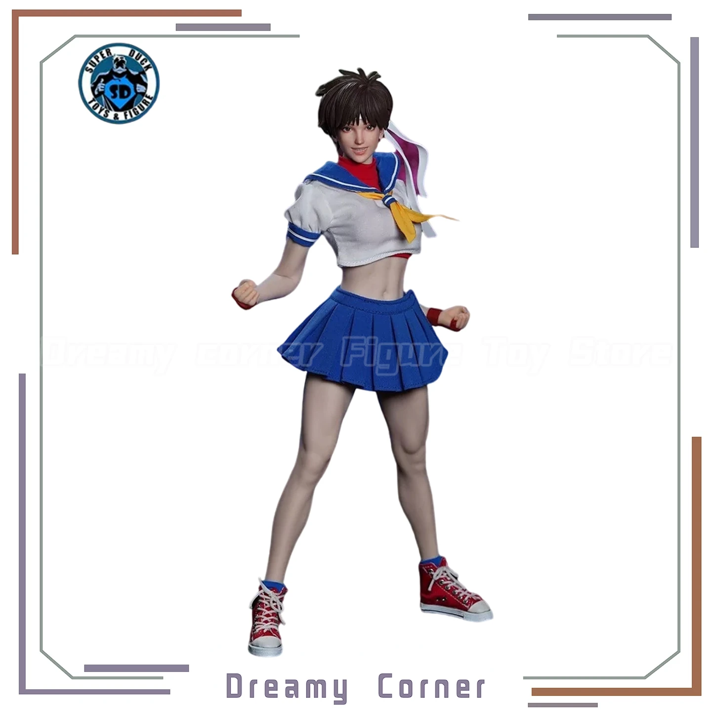 

【In Stock】Original SUPER DUCK SET076 Fighting Beautiful Girl 1/6 Action Figure Ornaments Model Toys