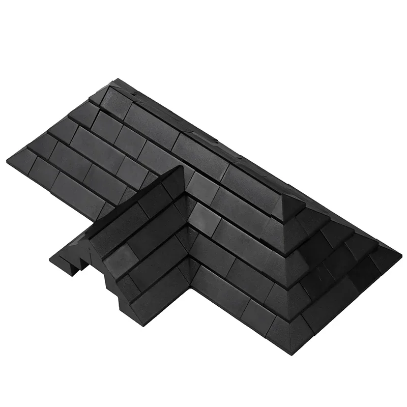 MOC DIY Roof Tiles Pack Building Blocks Brick Enlighten Compatible Brand With Other Particles No Instruction Toys Children Gifts