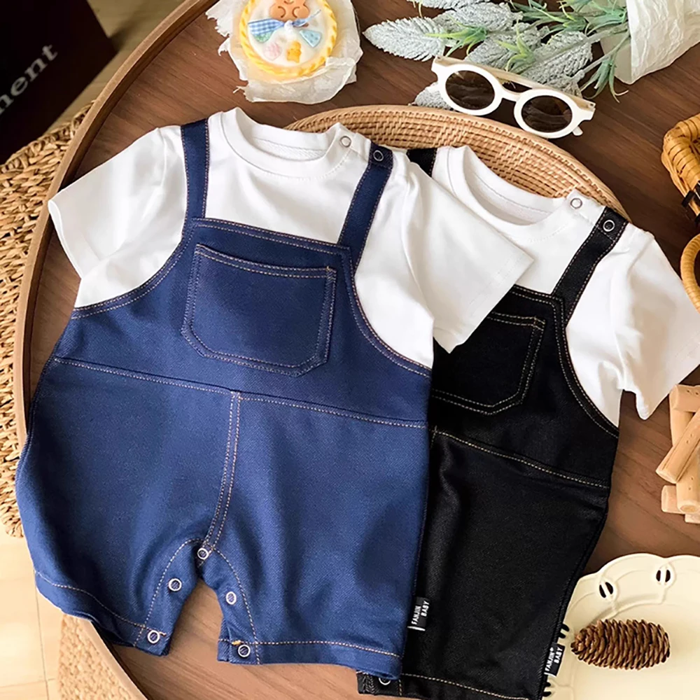 Autumn Toddler Rompers 3-24M Color Blocking Baby Bodysuits and One-pieces Girl Clothing Loose Comfortable Boys Jumpsuit