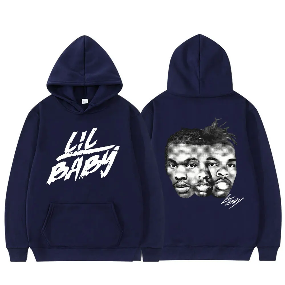 Rapper Lil Baby Graphic Hoodies Men Women Retro Hip Hop Gothic Fashion Harajuku Autumn Sweatshirt Loose Hoodie Streetwear Tops