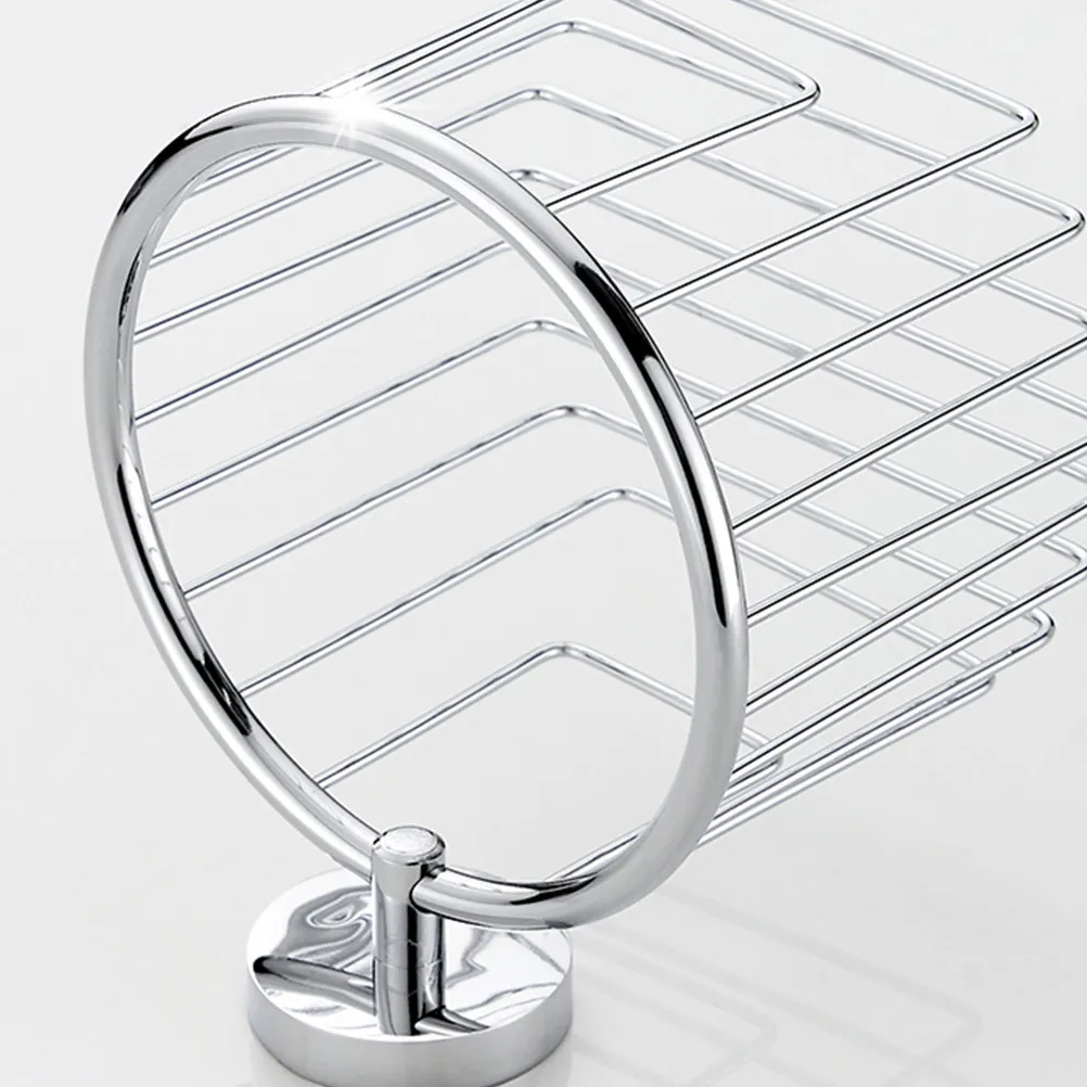 

1Pcs Paper Shelf for Roll Towels Wall Mounted Tissue Paper Rack Bathroom Accessories Organizer Silver Tissue Holder