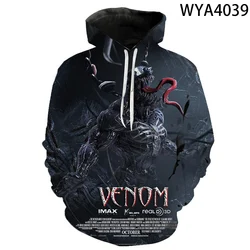 Miniso Movie Venom 3D Printed Hoodies Men Women Children Fashion Pullover Long Sleeve Boy Girl Kids Sweatshirts Cool Jacket