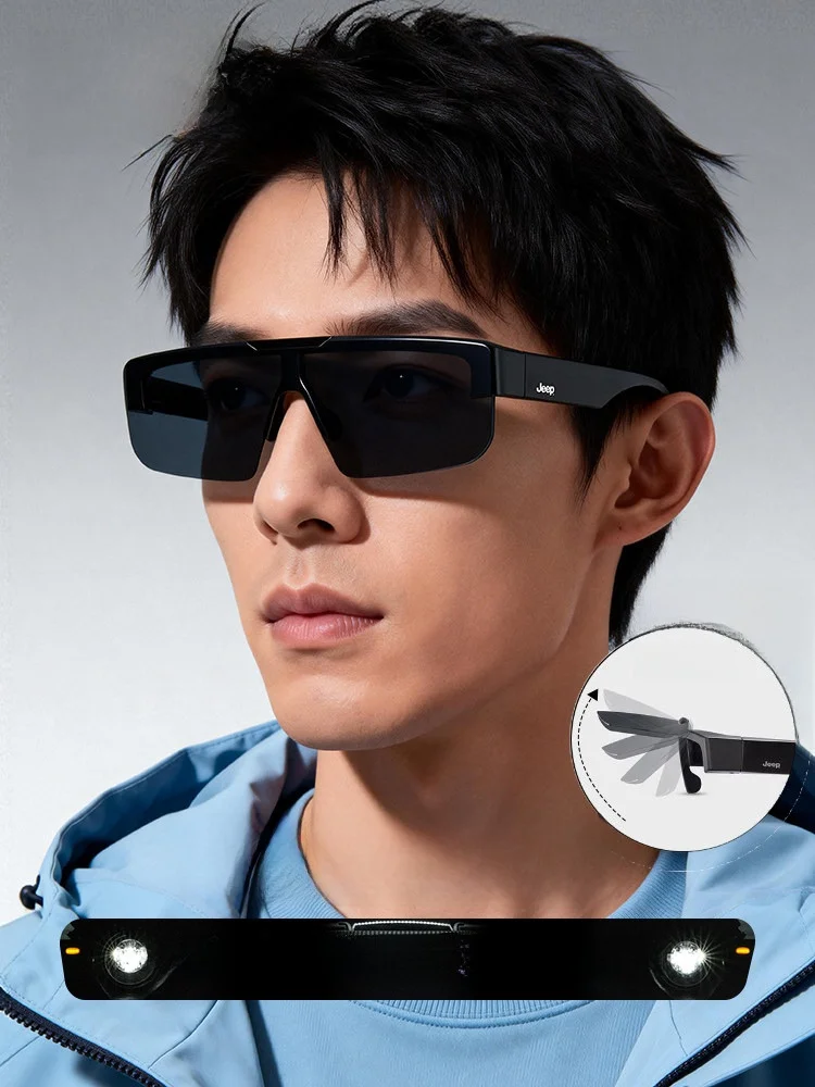 polarized-driving-sunglasses-men's-near-sighted-flip-cover-uv-protection-high-end-sun-glasses-fashionable-square-face-shape