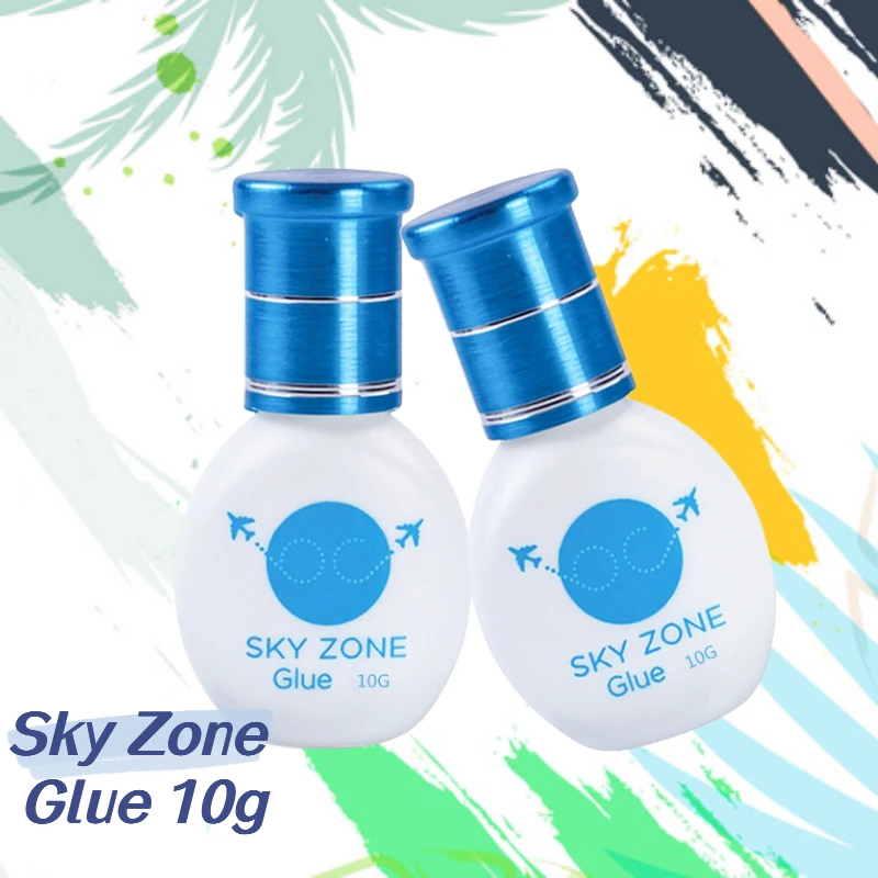 5Bottles 10g Sky Zone Glue for False Eyelash Extensions Quick Dry Low Irritation Sky Lash Glue Supplies Korea Original