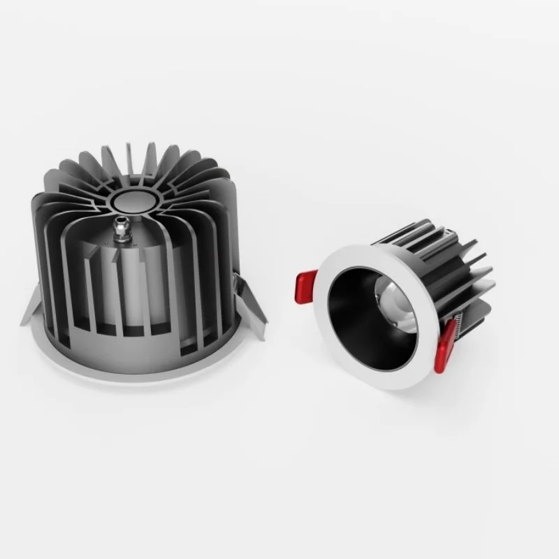 New Ip55 embedded waterproof anti-dazzle downlight led cob spotlight Sky lantern Bathroom kitchen and bathroom spotlight image 3