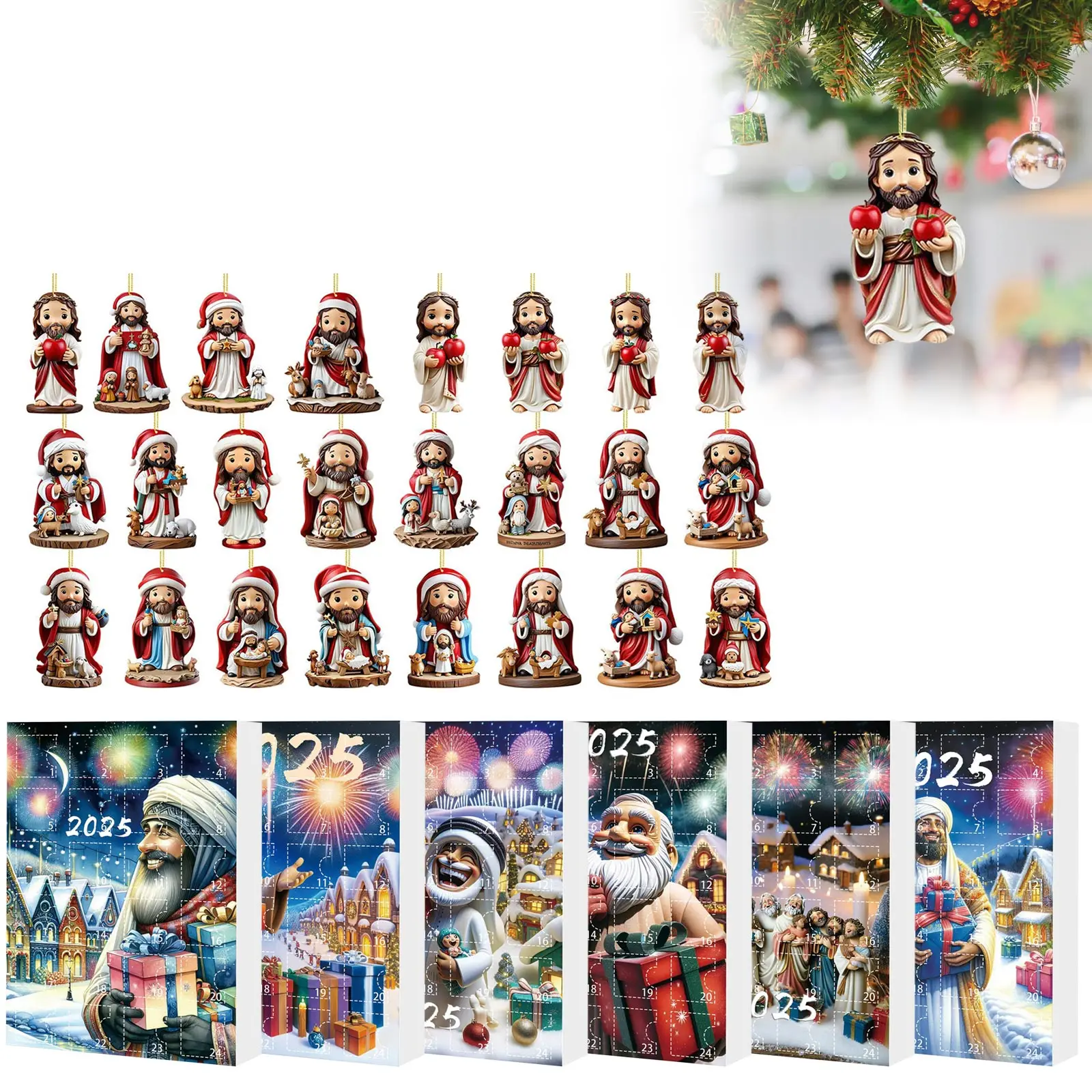 عيد الميلاد العد التنازلي على مدار الساعة في الهواء الطلق شجرة عيد الميلاد الاكريليك قلادة تقويم القدوم عيد الميلاد العد التنازلي ساعة توقيت الموقت ساعة معصم #2