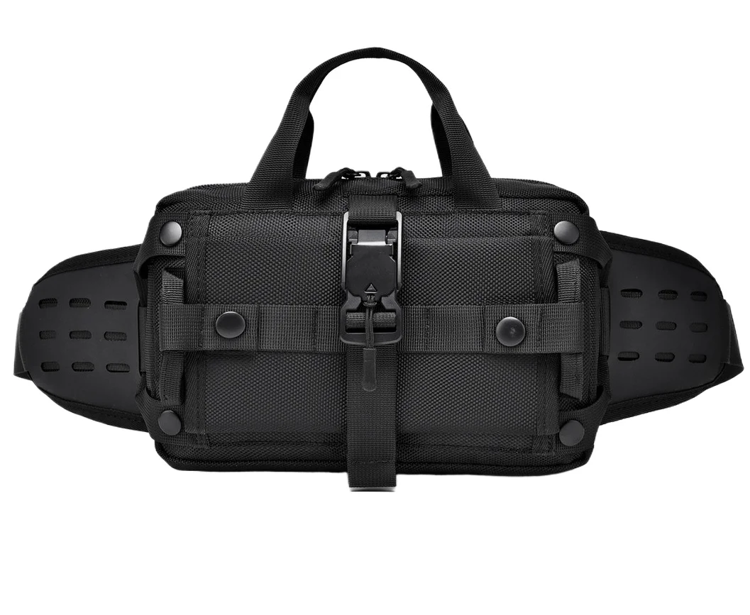 New Men's Sports Waist Bag, Waterproof Mobile Phone Crossbody Bag, Outdoor Tactical Crossbody Chest Bag, Single Shoulder Bag