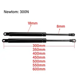 2pcs 300N 300-600mm Car Gas Struts Bonnet Hood Trunk Tailgate Shock Lift Strut Support Bar Gas Spring Bus Bed Truck Boat Window