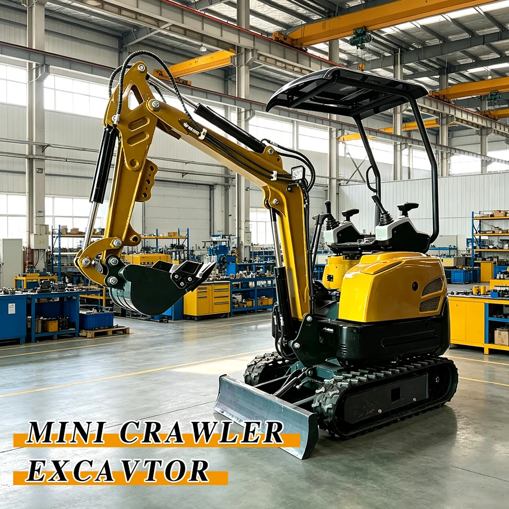 Mini Excavadora de 3 Toneladas con Cabina Climatizada, Cabina Cerrada, Máquina Excavadora Hidráulica Pequeña, Reparación de Carreteras, Excavadora Agrícola