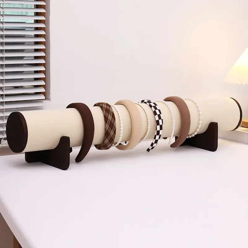 Large Capacity Wall Lady Hairband Stand Wooden Multifunctional Girl Hairband Organizer Stands Minimalist Desktop Hairbands Shelf