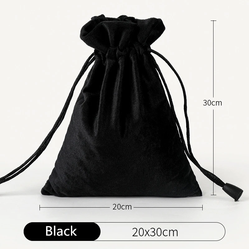 20x30cm Drawstring Velvet Pouches Colorful Jewelry Cosmetic Perfume Packaging Bag Wedding Gift Storage Bags