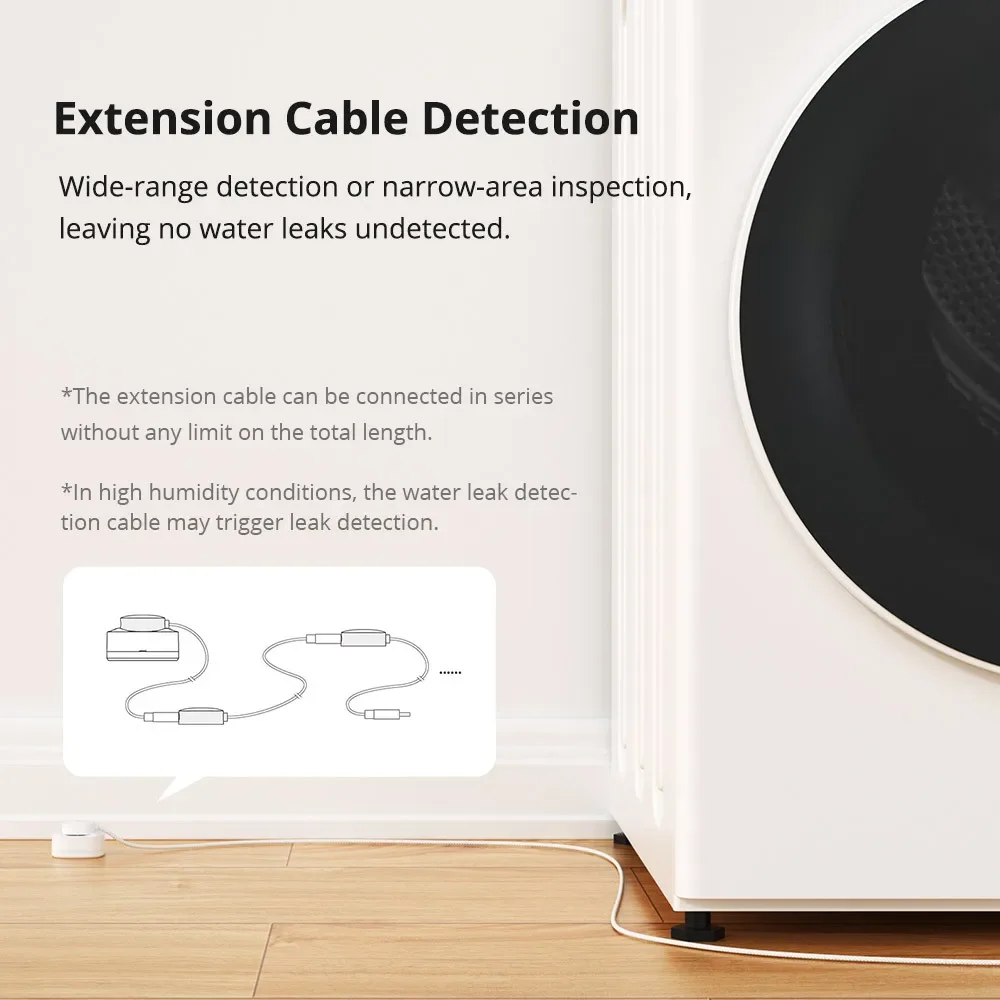 SONOFF SNZB-05P Zigbee Умный датчик утечки воды Обнаружение утечки и капа Оповещение в реальном времени Умная сцена через eWeLink Alexa Google