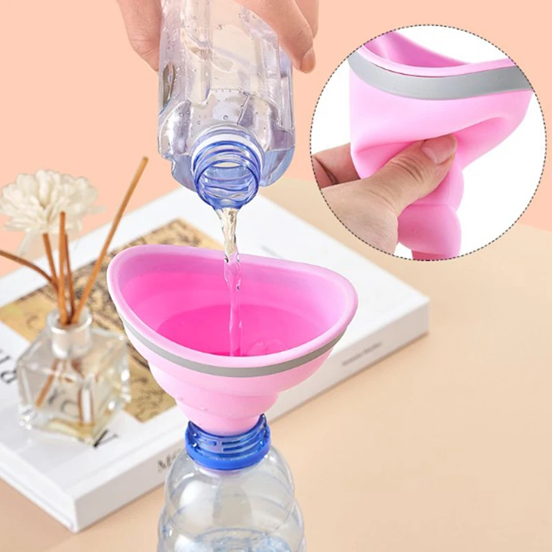 Woman Standing Piss Portable Toilet Urinal Camping Tent Travel Toilet Female Urinal Female Pee Funnel Emergency Silicone Urinals