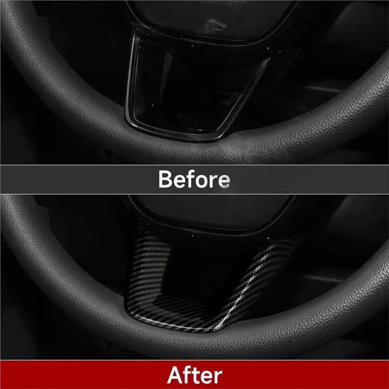 Carbon Fiber Dry Steering Wheel U Shape Lower Overlay Frame Cover Trim For Honda Civic 11Th Gen 2022-2026 Car-T61C