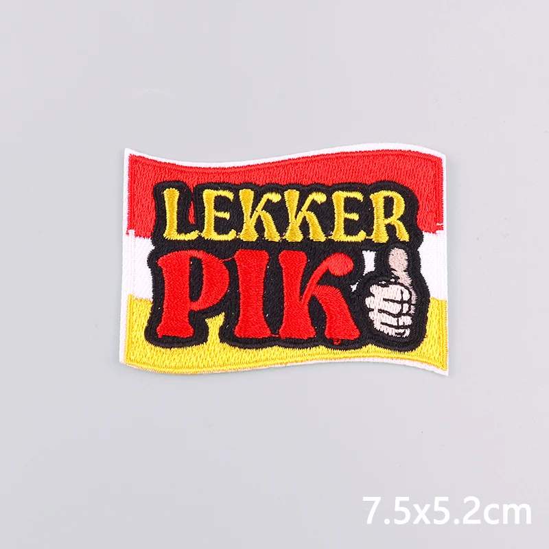 Oeteldonk Carnaval geborduurde badge opstrijkbare patch voor Nederlandse feestkostuum en uniforme souvenir van Kruikenstad Denstad Bosch geschenken