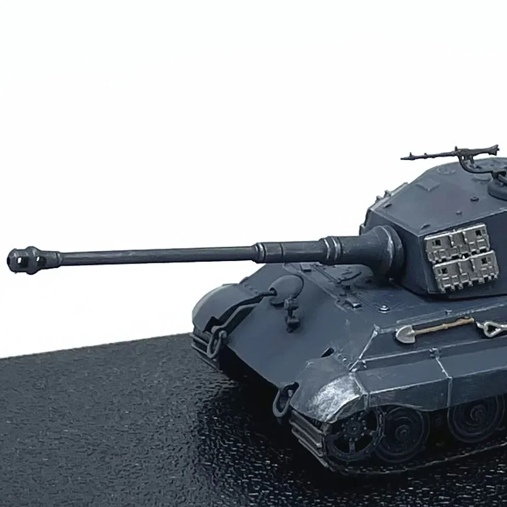 1: 72 Scale German Tiger King TankGerman Grey Coating Alloy And Plastic Tank Model Military Toys Gift Collectible Gift