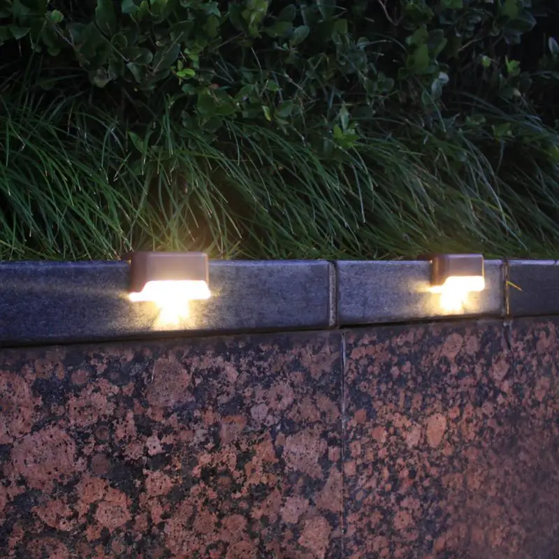 1/2Pcs Solar Deck Lights Outdoor Waterproof LED Fence Lights Step Garden Decorate Lamp for Patio Stairs Railing Pathway