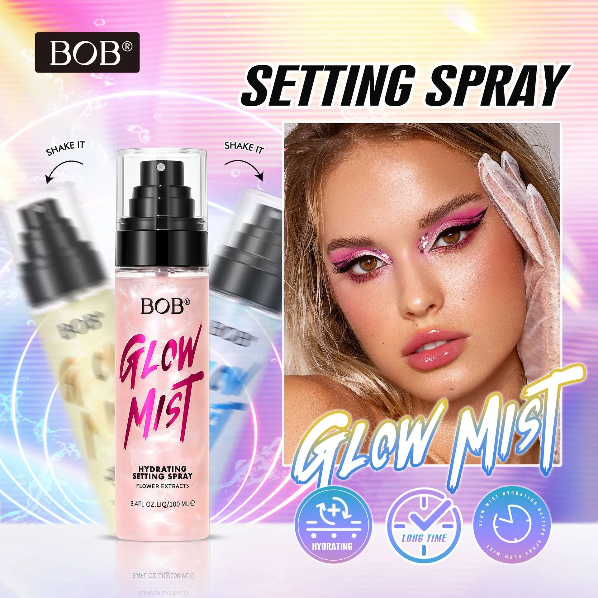 BOB Shimmer Setting Spray Hydr - Makeup Fixing Mist recension och pris