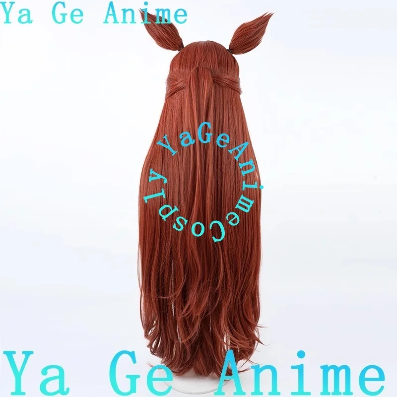 أوما موسومي بريتي ديربي دايوا القرمزي بطاقة عيد الميلاد نمط الشعر الطويل شعر مستعار تأثيري سباق الخيل فتاة لعبة عرض الواقع الشخصية