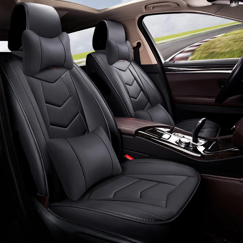 

Leather Car Seat Cover For Mitsubishi Pajero Sport Eclipse Cross Lancer X Chevrolet Cobalt Auto Accessories Cushion Protector